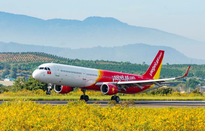 L'avion Vietjet air, une entreprise atérielle vietnamienne