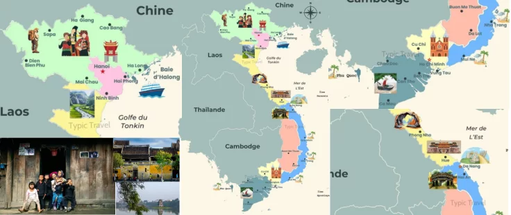 Carte touristique Vietnam version 2026 -  pour mieux planifier votre voyage